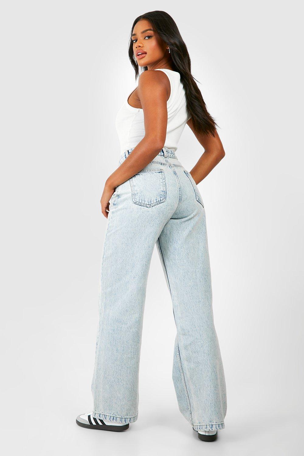 Women's light blue straight best sale leg jeans
